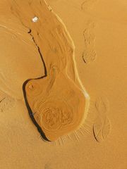 Wasserspiel am Strand von Antalya