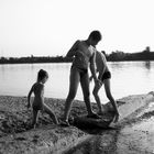 Wasserspiel an der Donau