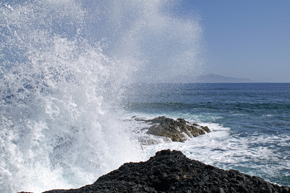 'Wasserspiel' an der Nordküste Fuerteventura