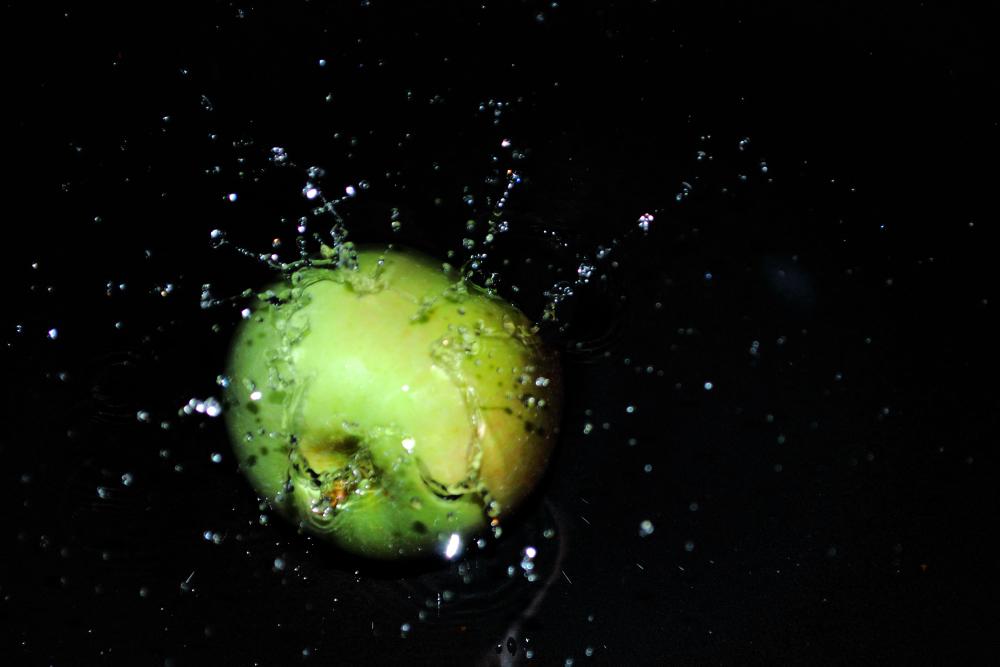 Wasserspiel Apfel