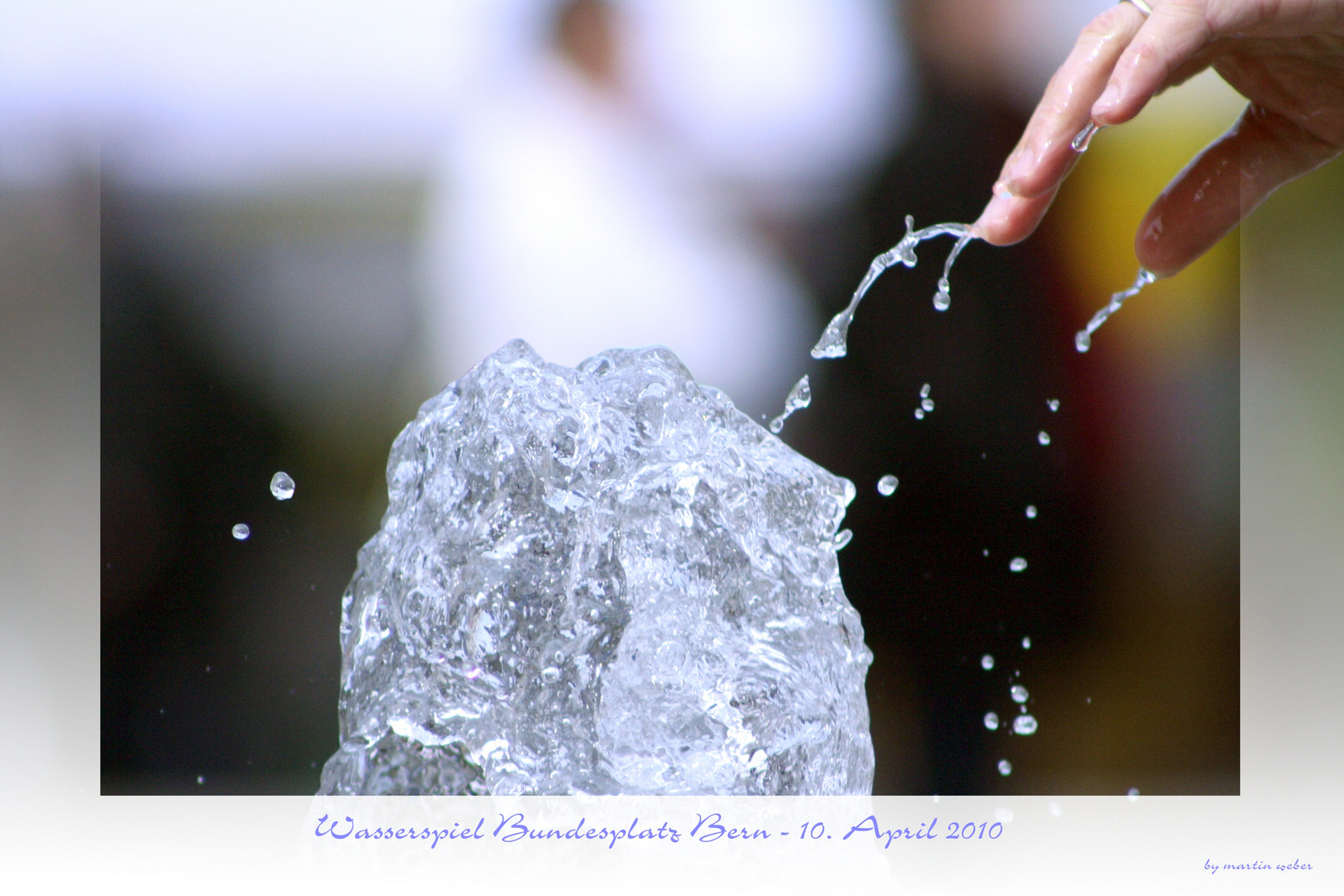 Wasserspiel auf dem Bundesplatz