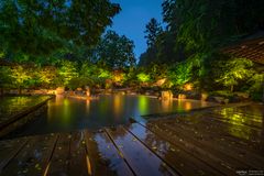 Wasserspiel im Japangarten