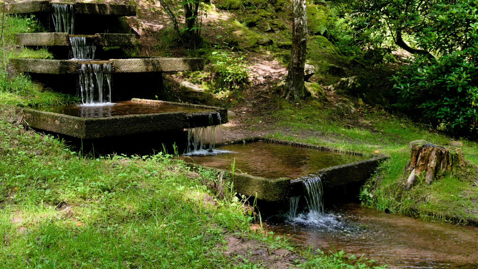 Wasserspiel im Kurpark Bad Wildbad