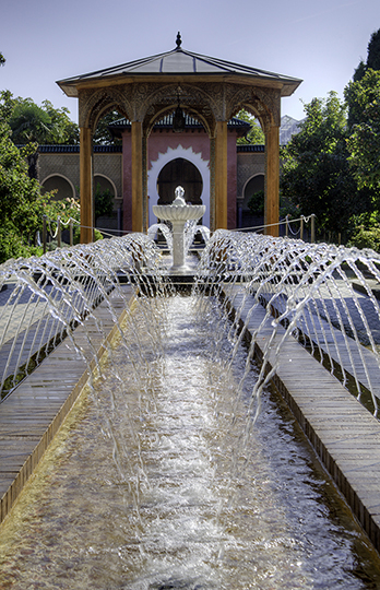 Wasserspiel  im Orientalischen Garten, Gärten der Welt, Berlin-Marzahn