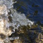 Wasserspiel im Teich