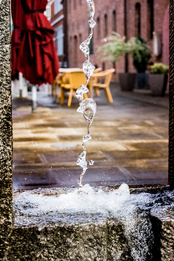 Wasserspiel in der Stadt Norden