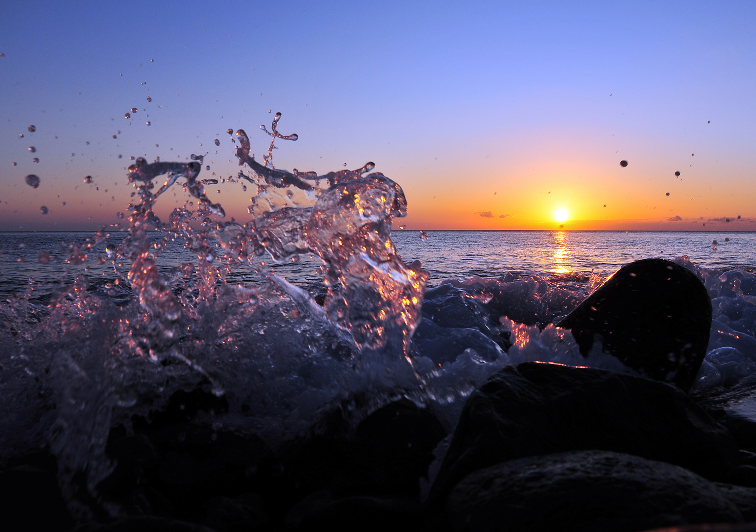 Wasserspiel mit der Sonne