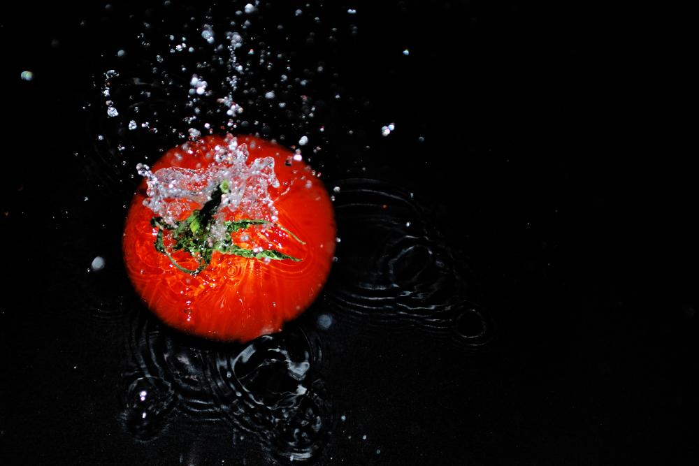 Wasserspiel Tomate