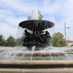 Wasserspiele am Albertplatz - Kurzzeitbelichtung