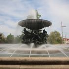 Wasserspiele am Albertplatz - Langzeitbelichtung