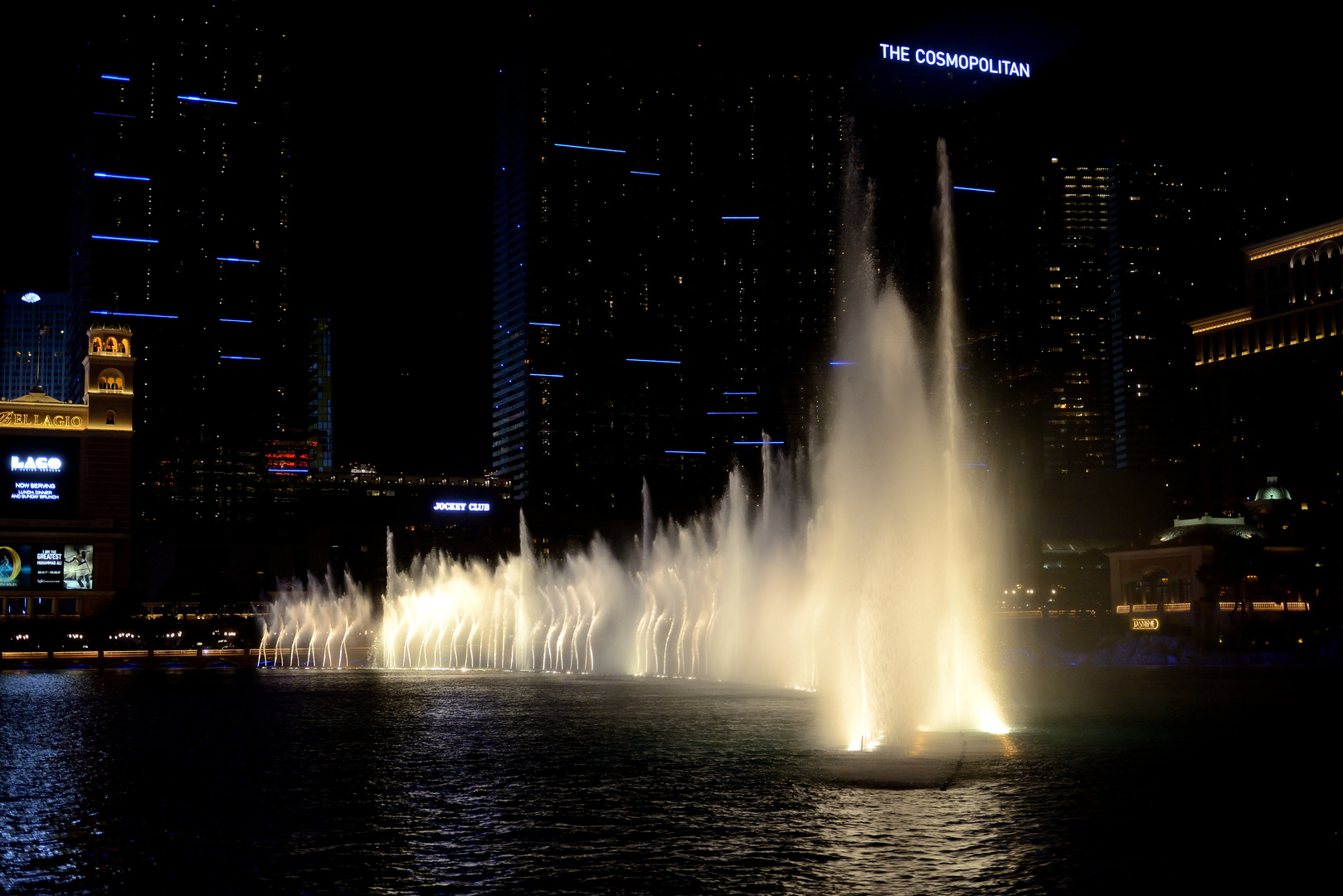 Wasserspiele am Hotel Belagio