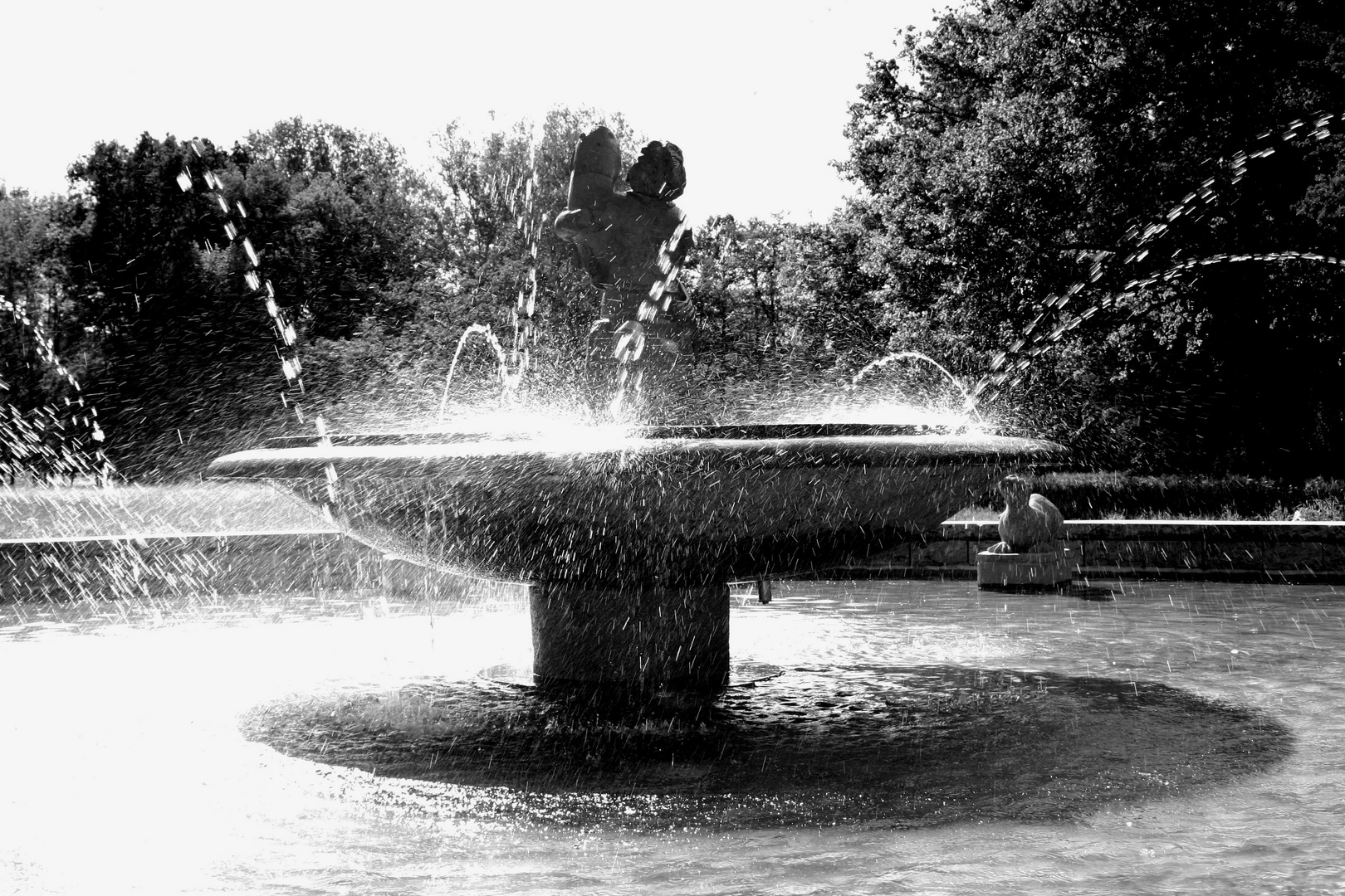 Wasserspiele am Märchenbrunnen in Jena