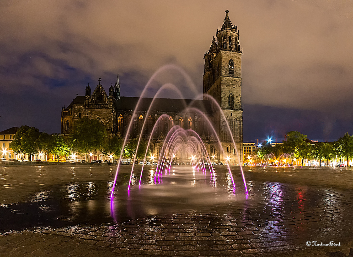 Wasserspiele am Magderburger Dom