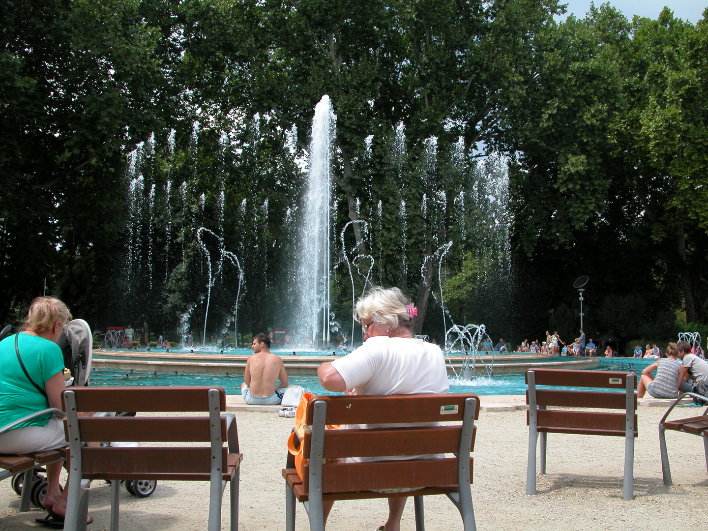 Wasserspiele auf der Margareteninsel in Budapest