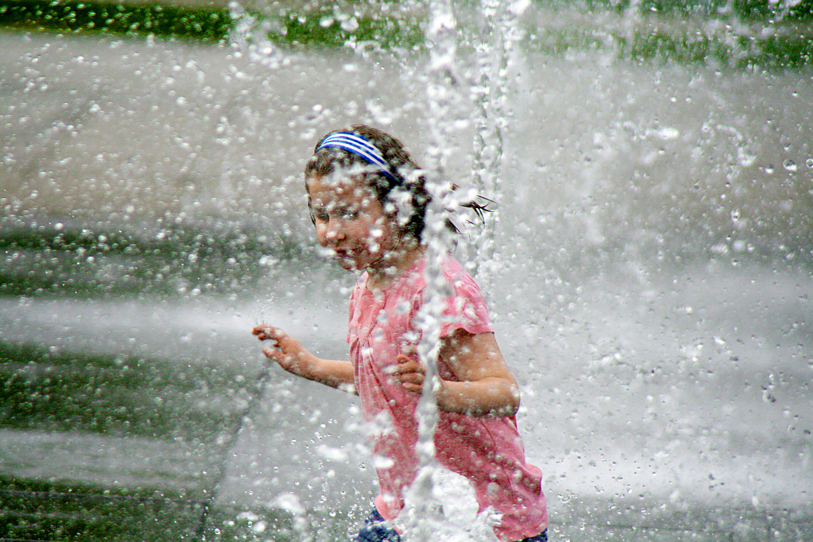 Wasserspiele bei 38 grad