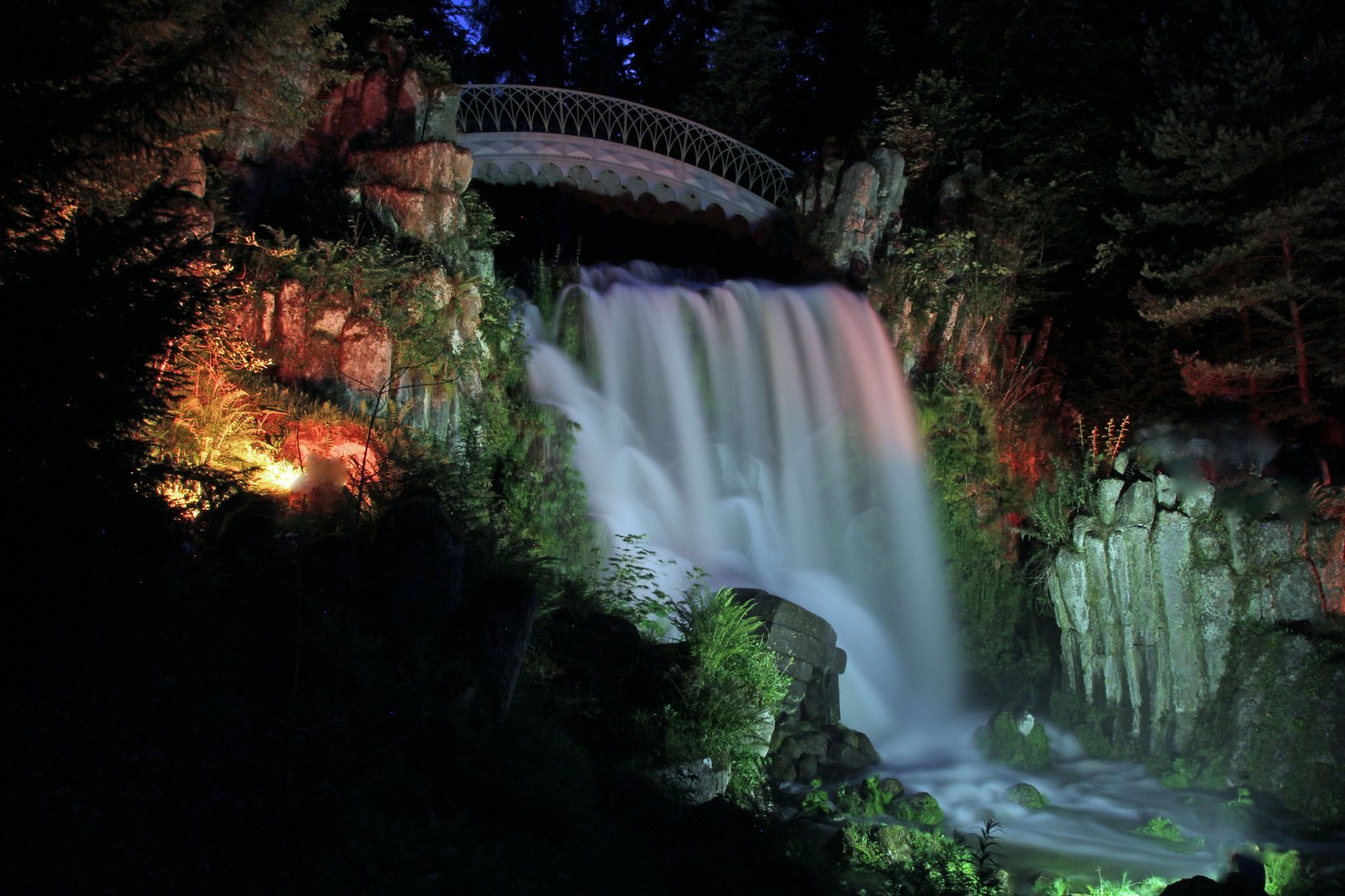 Wasserspiele im Bergpark Wilkhelmshöhe in Kassel