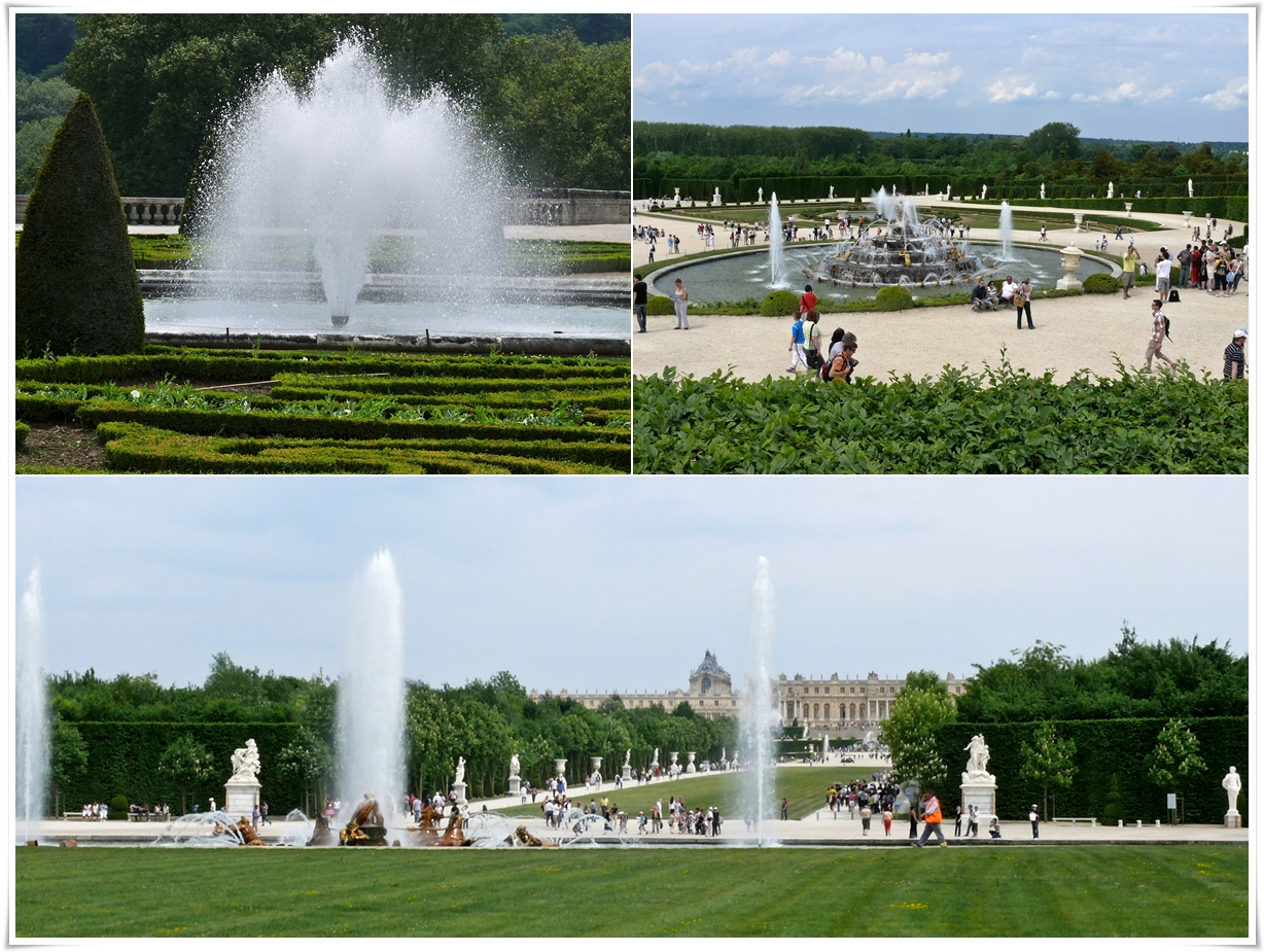 Wasserspiele Im Garten Von Schloss Versailles Foto Bild Europe