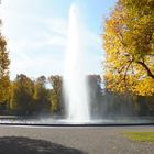 Wasserspiele im Herbst