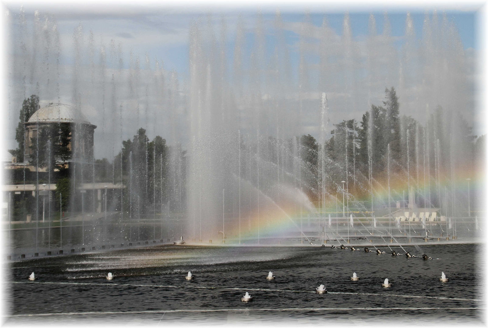 Wasserspiele im Park ... Breslau