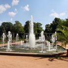 Wasserspiele im Rosengarten Forst / Lausitz