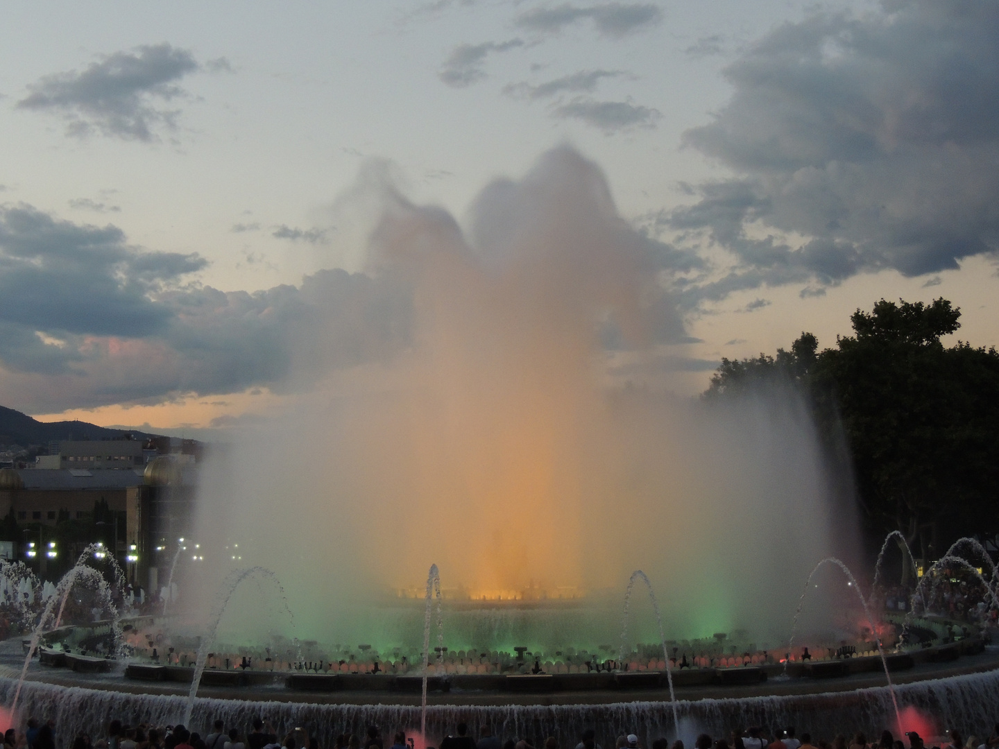 Wasserspiele in Barcelona