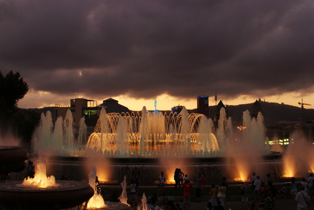 Wasserspiele in Barcelona von Sabrina Neumann 