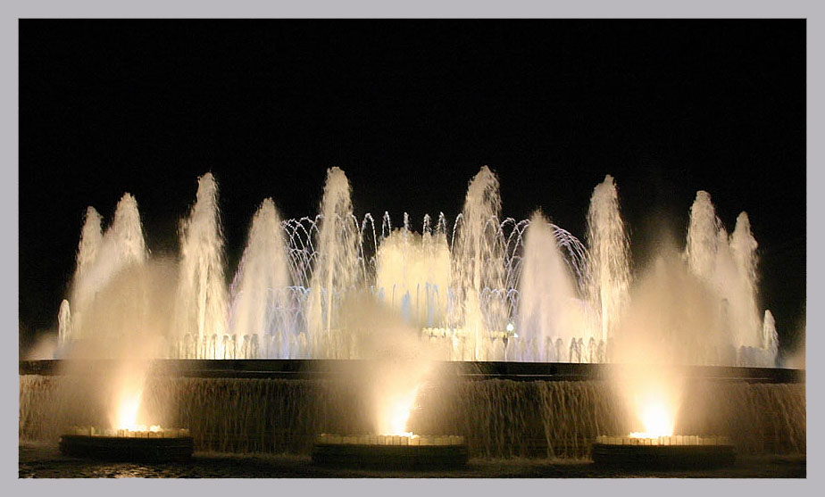 Wasserspiele in Barcelona