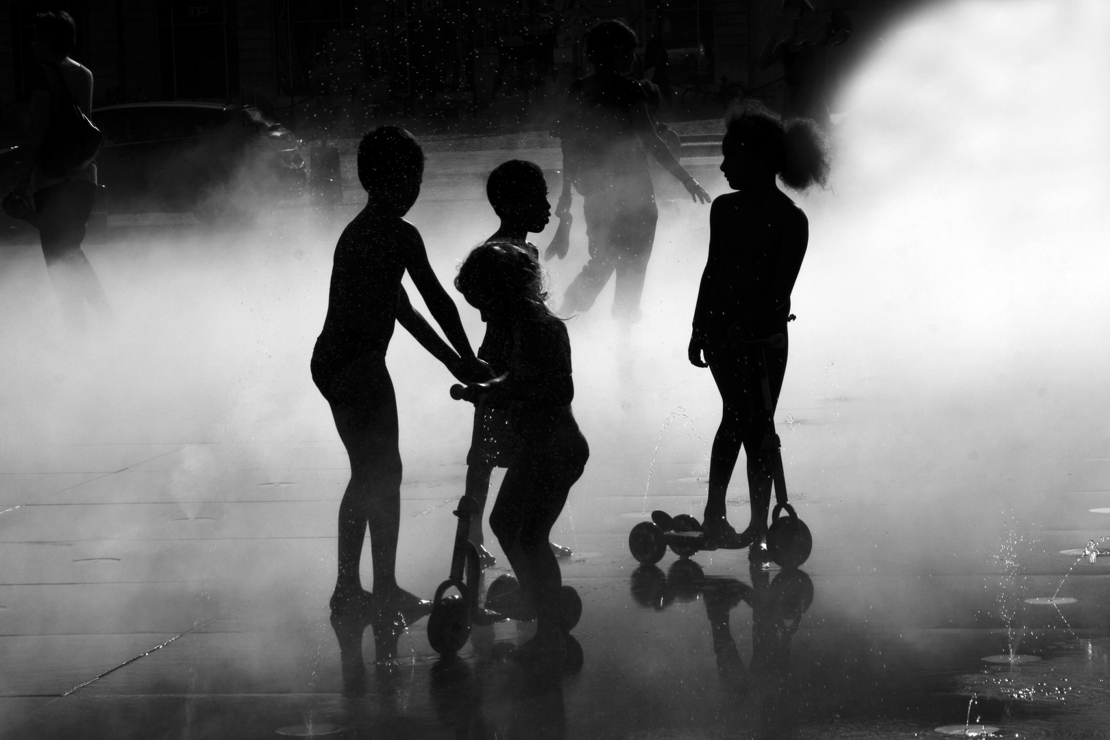 Wasserspiele in Bordeaux