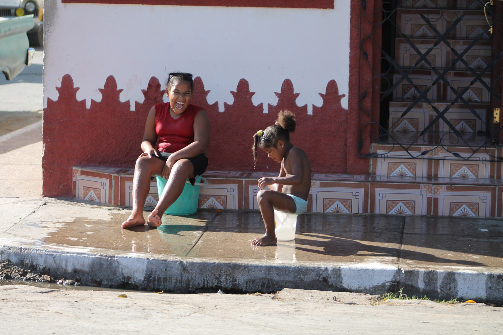 Wasserspiele in Cardenas