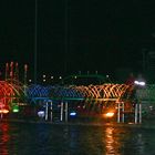 Wasserspiele in einem Freibad 