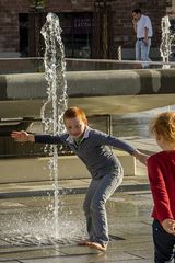 Wasserspiele in Huningue