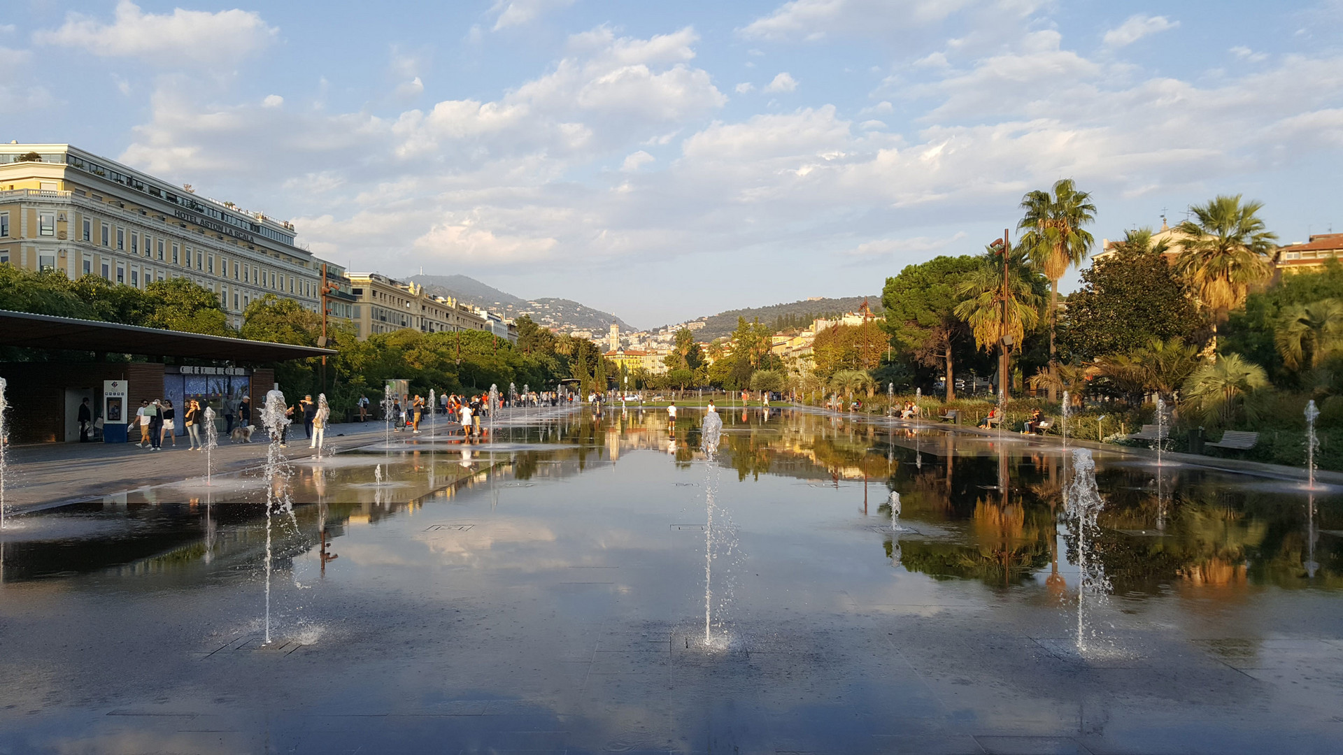 Wasserspiele in Nizza