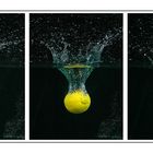 Wasserspiele mit Früchten #02 --- "Das Eintauchverhalten von Zitronen"