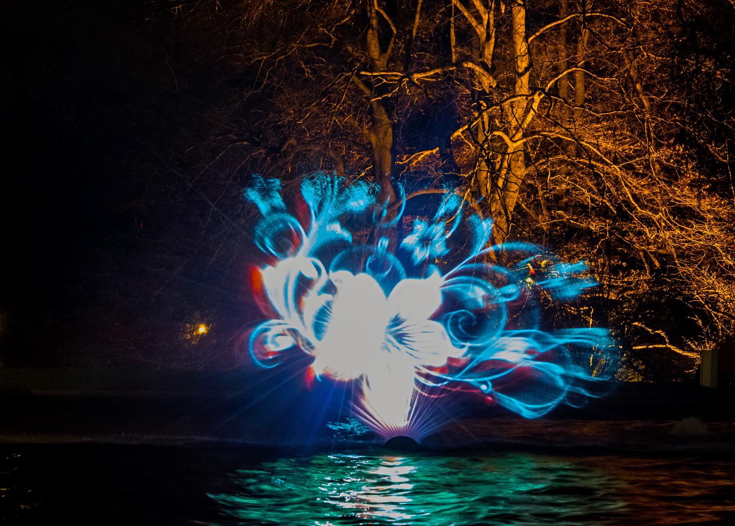 Wasserspiele_9 - Winterlichter Palmengarten Frankfurt