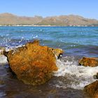 Wasserspielerei an der Bucht von Pollensa auf Mallorca