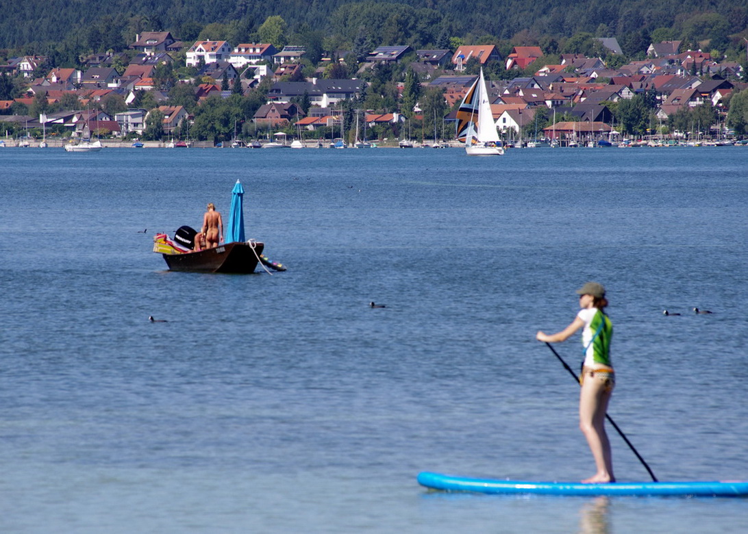 Wassersportler auf dem Bodensee