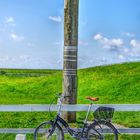 Wasserstand auf Hallig Hooge