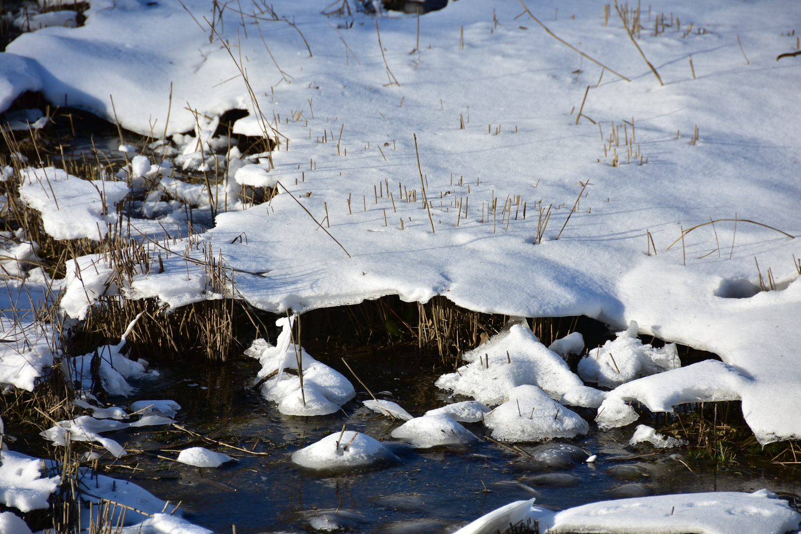 Wasserstand gesunken