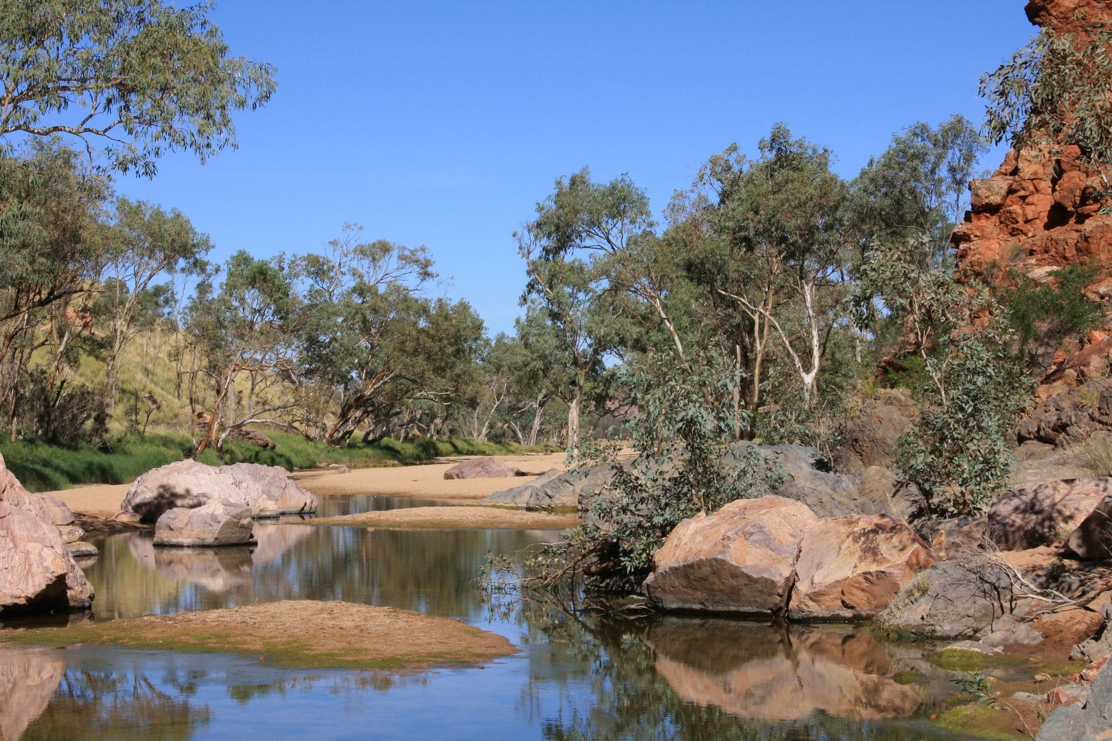 Wasserstelle am Simpsons Gap