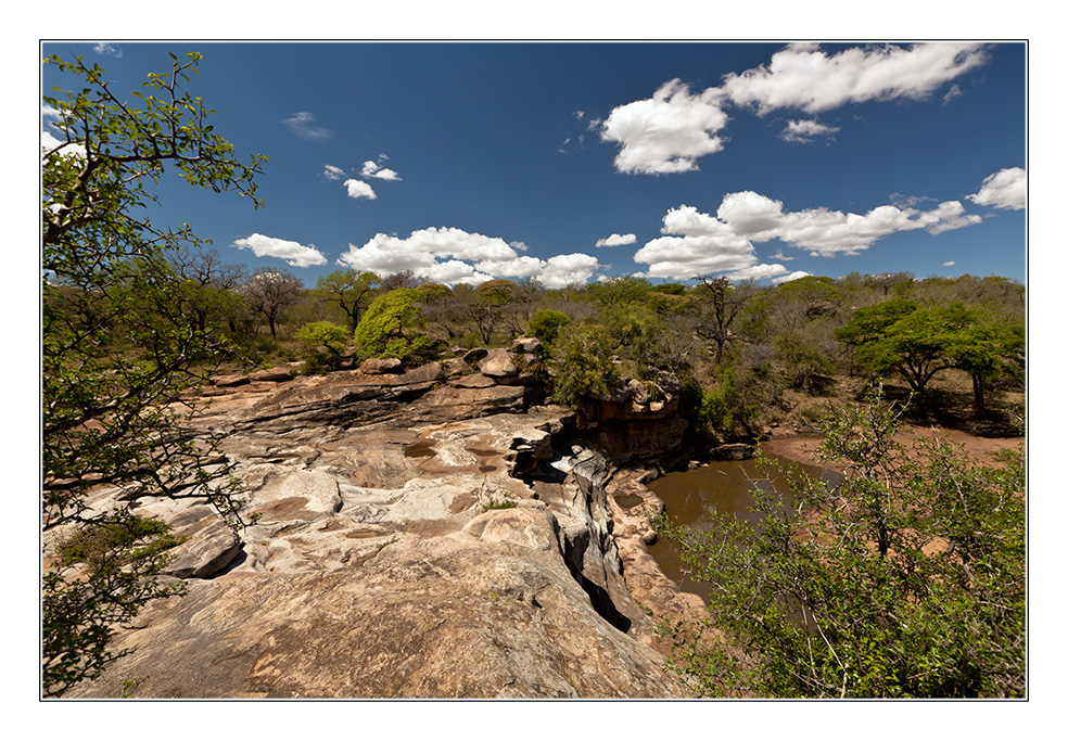 Wasserstelle im Umfolozi NP/Südafrika