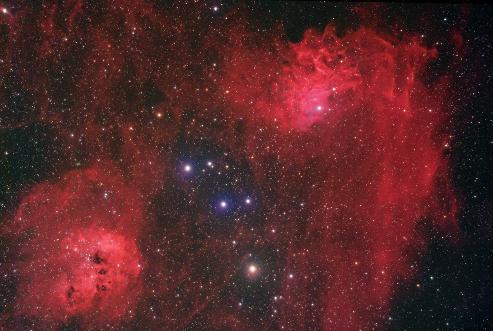 Wasserstoffwolken im Sternbild des Fuhrmanns