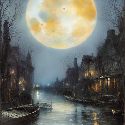 Wasserstraße durch die Stadt