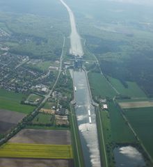 Wasserstraße von oben