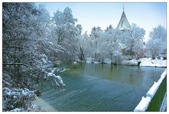 Wasserstufe an der Rednitz