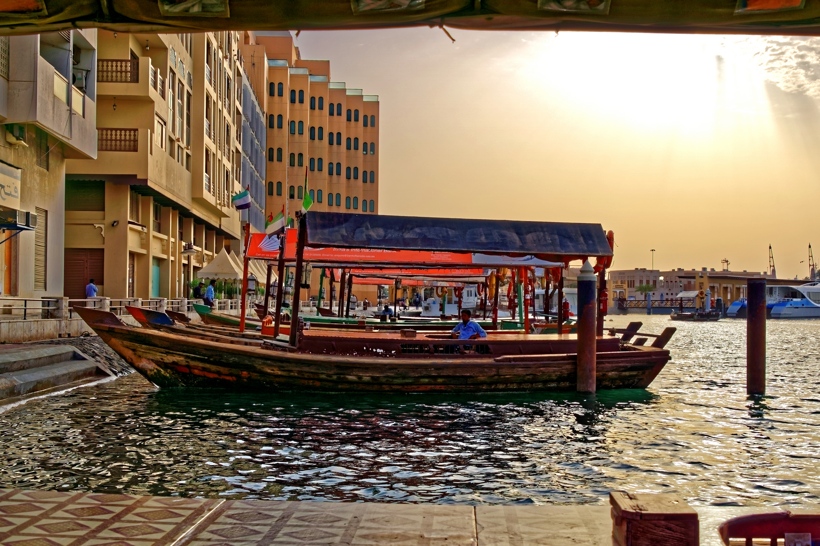 Wassertaxi (Abra) am Dubai Creek