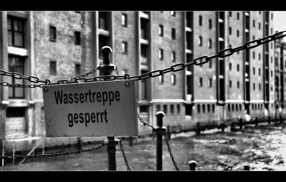 Wassertreppe gesperrt...