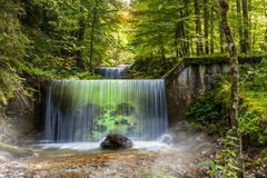 Wassertreppe im Geisalpbach bei Reichenberg, Allgäu