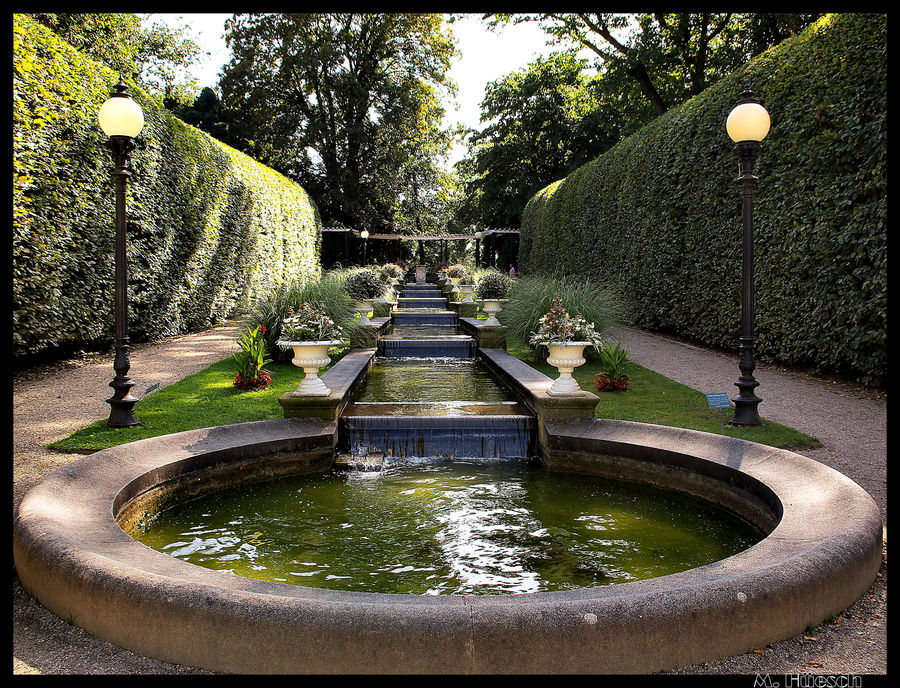 Wassertreppe in der Flora