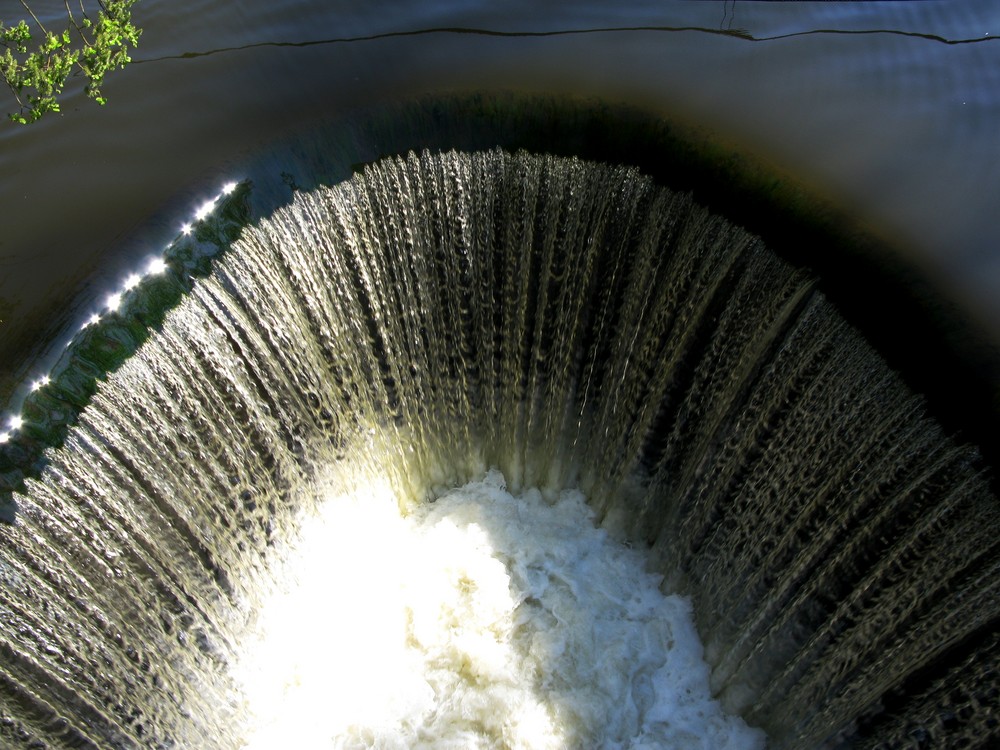 Wassertreppe nach unten...