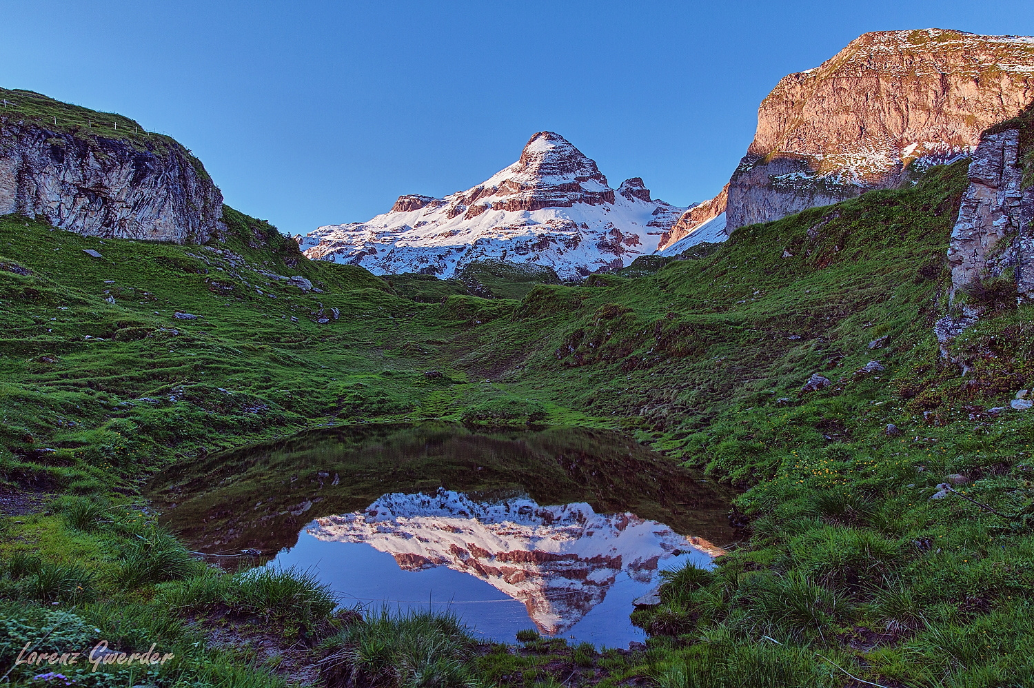 Wassertümpel auf der Lidernen